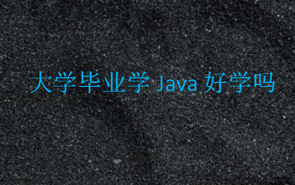 大學(xué)畢業(yè)學(xué)Java好學(xué)嗎